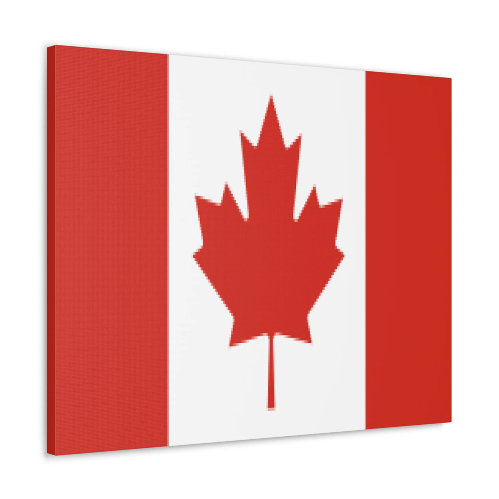Canada Country Flag Canvas Vibrant Wall Art Unframed Home Decor
